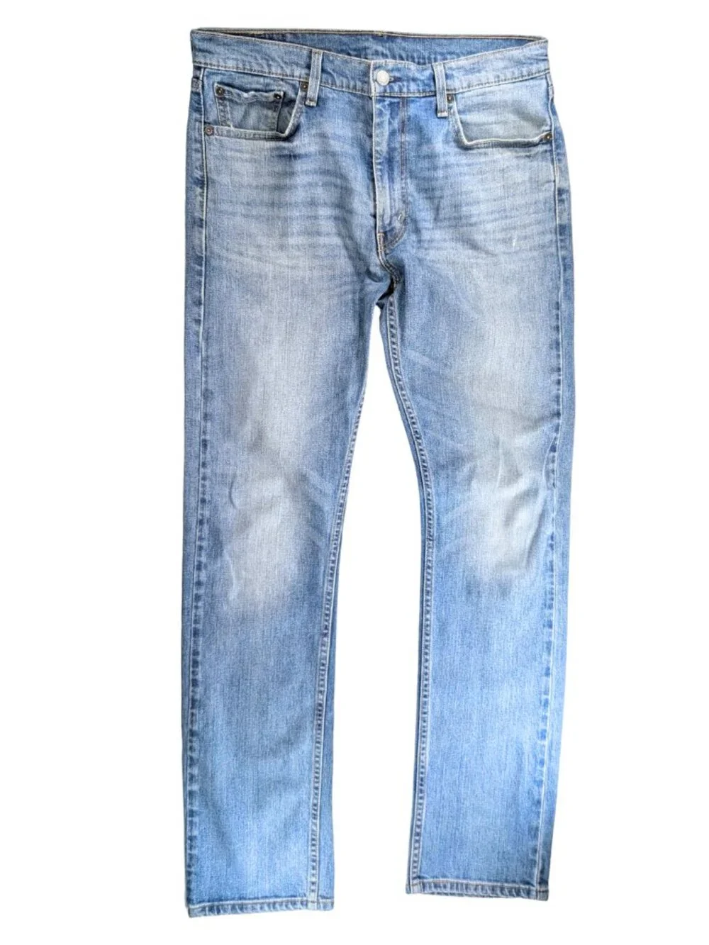 Levi's 513 Men's 33x34 Light Wash Slim Straight 5 Pocket Blue Jeans